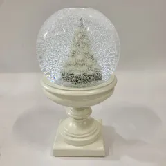 ★ スノードーム 詳細不明 クリスマスツリー ホワイトツリー インテリア   現状品 3.5kg