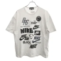 BLACK COMME des GARCONS×NIKE ブラック コムデギャルソン ナイキ 24SS ロゴプリントTシャツ 1M-T103 ホワイト S
