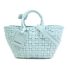 BALENCIAGA ミントグリーン かごバッグ - メルカリ