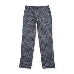 カシミヤ混 PAPAS パパス チェック タック スラックス パンツ M/メンズのサムネイル
