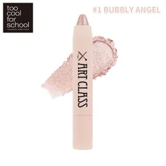 too cool for school トゥークールフォースクール アートクラスアイグリッツ【1 BUBBLY ANGEL】 1g 韓国コスメ 涙袋メイク ぷっくり キラキラ 繰り出しタイプ アイシャドウ グリッター