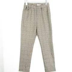 ジャーナルスタンダード レリューム JOURNAL STANDARD relume テーパード パンツ イージー ストレッチ レーヨン 36 グレー チェック7kz10021