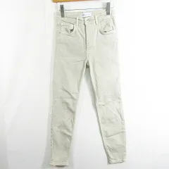 ザラ ZARA デニムパンツ ストレッチ 34 オフホワイト 小さいサイズ 4064/911 kz10607