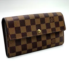 Louis Vuitton ルイヴィトン / ダミエ / ポシェット ポルトモネ クレディ / ポルトフォイユ サラ / エベヌ ブラウン 茶色 / レディース メンズ /  長財布 財布 ロングウォレット / N61726