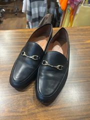 coach ブラックレザー ローファー ゴールド金具 - メルカリ