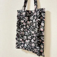 【ハンドメイド】フリルトートバッグ