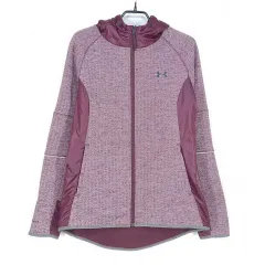 アンダーアーマー レディース フーディー ジップアップ ジャケット ワイン M (HU42326)