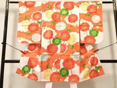 平和屋着物[]七五三　女の子　７歳　祝着　四つ身　梅　金彩　逸品　DAAY3506ma