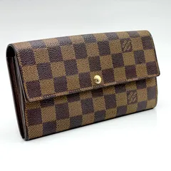 Louis Vuitton ルイヴィトン / ダミエ / ポルトフォイユ サラ / エベヌ ブラウン 茶色 / レディース メンズ /  長財布 財布 ロングウォレット / N61734