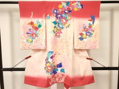 ★4624★ 絽 夏物 子供着物 襦袢付き 一つ身 女の子 七五三 3才 ☆4624☆ 絽 夏物 子供着物 襦袢付き 一つ身 女の子 七五三 3才 - メルカリ