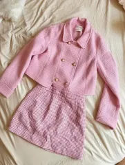 ヴィンテージ ツイード ジャケット コート スカート セット