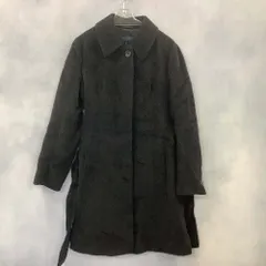 美品　ESCADA エスカーダ ラムレザー ボア ノーカラー ロングコート 美品 ESCADA エスカーダ ラムレザー ボア ノーカラー ロングコート