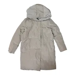 ZK39 URBAN RESEARCH lab アーバンリサーチ ダウンコート ロング丈 フード付き ベージュ ダウン80% レディース Fサイズ