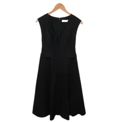 セルフォード CELFORD 美品 23SS バリエーションジャンパードレス ワンピース ノースリーブ マキシ ロング 36 黒 ブラック CWF0231069