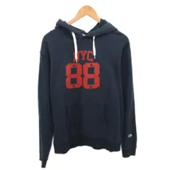 チャンピオン CHAMPION パーカー フーディー プルオーバー ロゴプリント XL 紺 ネイビー C8-H126