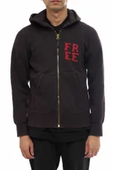 ビズビム／VISVIM ジャケット JKT アウター メンズ 男性 男性用コットン 綿 キャンバス ブラック 黒  VINTAGE APPLIQUE ZIP HOODY 0116205010030 スウェットパーカー フード付き ヴィンテージ加工