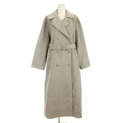 カルバンクライン CALVIN KLEIN COATS ダブル チェスター コート ロング ベルト付き ウール カシミヤ グレー 9 アウター ■GY99のサムネイル