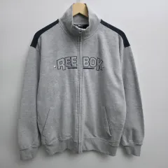 L リーボック グレー ヴィンテージ トラック ジャケット