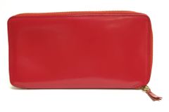 コムデギャルソン／COMME des GARCONS 長財布 財布 ウォレット レディース 女性 女性用レザー 革 本革 レッド 赤  小銭入れあり ユニセックス 男女兼用 ラウンドジップ ラウンドファスナー
