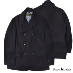 00S ポロ ラルフローレン ウール ピーコート L N1081