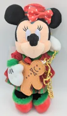 東京ディズニーシー ぬいぐるみバッジ DISNEY CHRISTMAS 2022 ミニー(赤/緑/クッキー) TDS2022