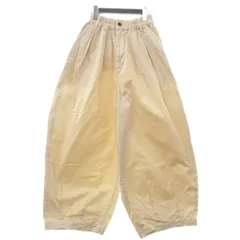 ハーベスティ HARVESTY チノクロスサーカスパンツ ジッパーフライ ウエストゴム コットン A11709-25 アイボリー 1