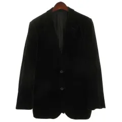 ジャーナルスタンダード JOURNAL STANDARD ベロア テーラードジャケット ブレザー ブラック M 251121E