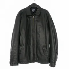 ギャップ GAP 90's OLD オールドギャップ レザー ボンバージャケット ブルゾン L 黒 ブラック 112978