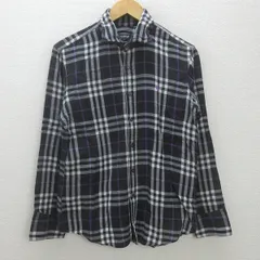 t■バーバリーブラックレーベル/BURBERRY BLACK LABEL 長袖シャツ【 2 】men's/96【中古】■