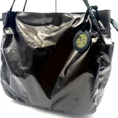 【ポーチ ＆ チャーム 付き】ジャックゴム トートバッグ 肩掛け ダークメタリック 大容量 美品 メンズ レディース ユニセックス