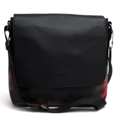 コーチ／COACH バッグ ショルダーバッグ 鞄 メンズ 男性 男性用PVC レザー 革 ブラック 黒  F24717 Charles Messenger In Signature Canvas With Hawaiian Lily Print チャールズ メ