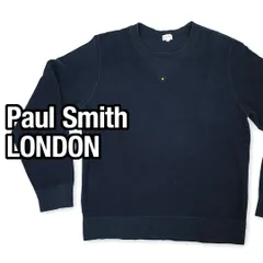 Paul Smith LONDON ポールスミス スウェット トレーナー M ネイビー 日本製 ゴールドスタッズ コットン100% レディース 古着