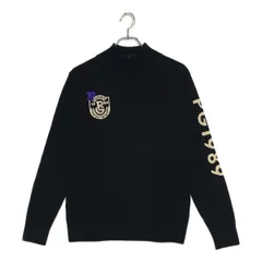 中古 メンズ パーリーゲイツ PEARLY GATES セーター 4(M) 紺 ネイビー ハーフジップ カシミヤ混