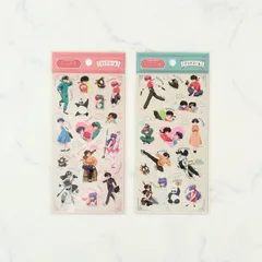 新品 らんま1/2 シール 2枚セット キャンドゥ アニメ 高橋留美子 シール帳 コレクション コレクター 小学館