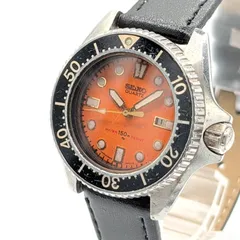 SEIKO 2625-0010 Diver's Watch Quartz Men's Round Orange dial  15ATM Y2K 00S Not Working セイコー ダイバーズ 時計 クオーツ メンズ ラウンド オレンジ 不動品