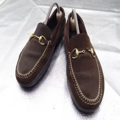GUCCI グッチ ホースビット ローファー ブラウン スエード スリッポン 金金具
