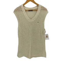 フレッドペリー FRED PERRY Lace Knitted V Neck Sleeveless Jumper レース ニット Vネック スリーブレス ジャンパー メンズ import：M 