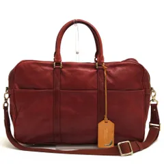 アニアリ／aniary バッグ トートバッグ 鞄 ハンドバッグ メンズ 男性 男性用レザー 革 本革 レッド ブラウン 赤 茶  AL-01-04 三層 2WAY ショルダーバッグ