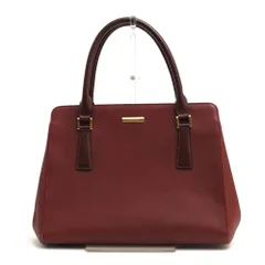 バーバリー／BURBERRY バッグ トートバッグ 鞄 ハンドバッグ レディース 女性 女性用レザー 革 本革 レッド 赤  裏地バーバリーチェック柄