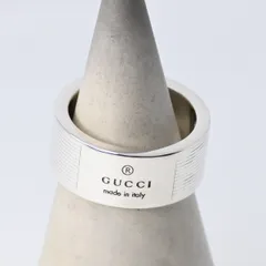 【研磨済】 GUCCI ロゴ リング SV925 シルバー 9号 指輪 グッチ