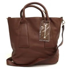 ヒロフ／HIROFU バッグ トートバッグ 鞄 ハンドバッグ レディース 女性 女性用レザー 革 本革 ダークブラウン 茶 ブラウン  2WAY ショルダーバッグ シボ革 シュリンクレザー