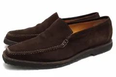 エルメス／HERMES ヴァンプローファー シューズ 靴 メンズ 男性 男性用スエード スウェード レザー 革 本革 ダークブラウン 茶 ブラウン  クレープソール スリッポン