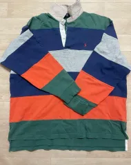 ポロ ラルフローレン ヴィンテージ ストライプ ラグビーシャツ XL