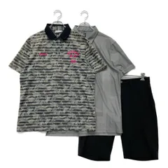 中古 メンズ アディダスゴルフ adidas GOLF コーディネートセット O 初ラウンド コースデビューポロシャツ×ハーフパンツ