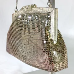 【訳あり特価】ヴィンテージ メタルメッシュ バッグ レトロ がま口 パーティー 和装 昭和