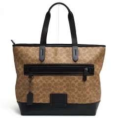 コーチ／COACH バッグ トートバッグ 鞄 ハンドバッグ メンズ 男性 男性用PVC レザー 革 ブラウン 茶  73665 Academy Tote In Signature Canvas アカデミー トート シグニチャーキャンバス シグネチャー柄 肩掛け