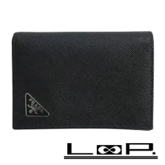 プラダ ■中古■ 2つ折り 財布 コンパクト サフィアーノ ブラック 【411199】1