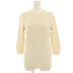 セオリー Theory ニット カットソー 七分袖 ウール混 S 白 ホワイト /HN