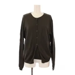 ラルフローレン RALPH LAUREN アンサンブルニット カーディガン 長袖 クルーネック 半袖 ワンカラー 薄手 15 チャコールグレー /BB