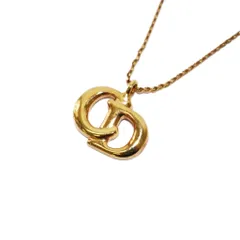 クリスチャンディオール Christian Dior ネックレス ペンダント CDロゴ ゴールドカラー /KH ■OH